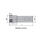 Square shoulder milling EMP13 Kr: 90° EMP13-025/032/040/032/040-XP25/32/-AN11/15-02C/03C/04C - Makotools Industrial Supply Tools for Metal Cutting